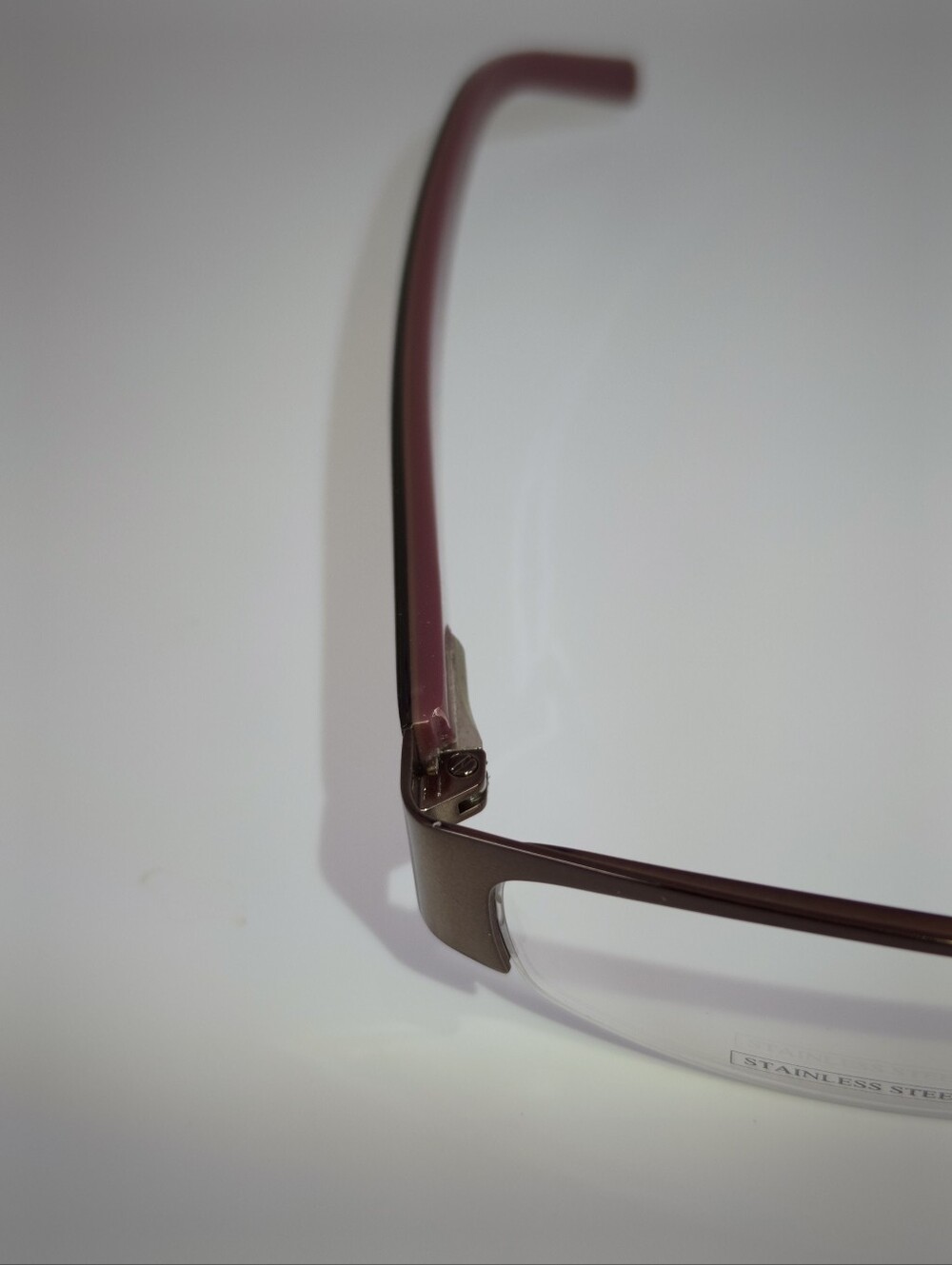 Kenneth Cole Reaction.KC 699. Rectangular Semi Rimless Purple Frame. - Picture 10 of 12